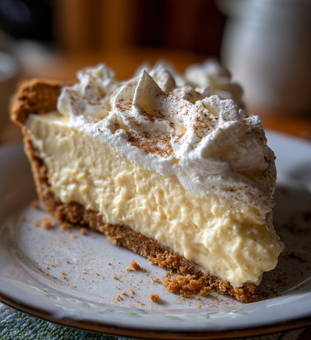 no bake eggnog pie