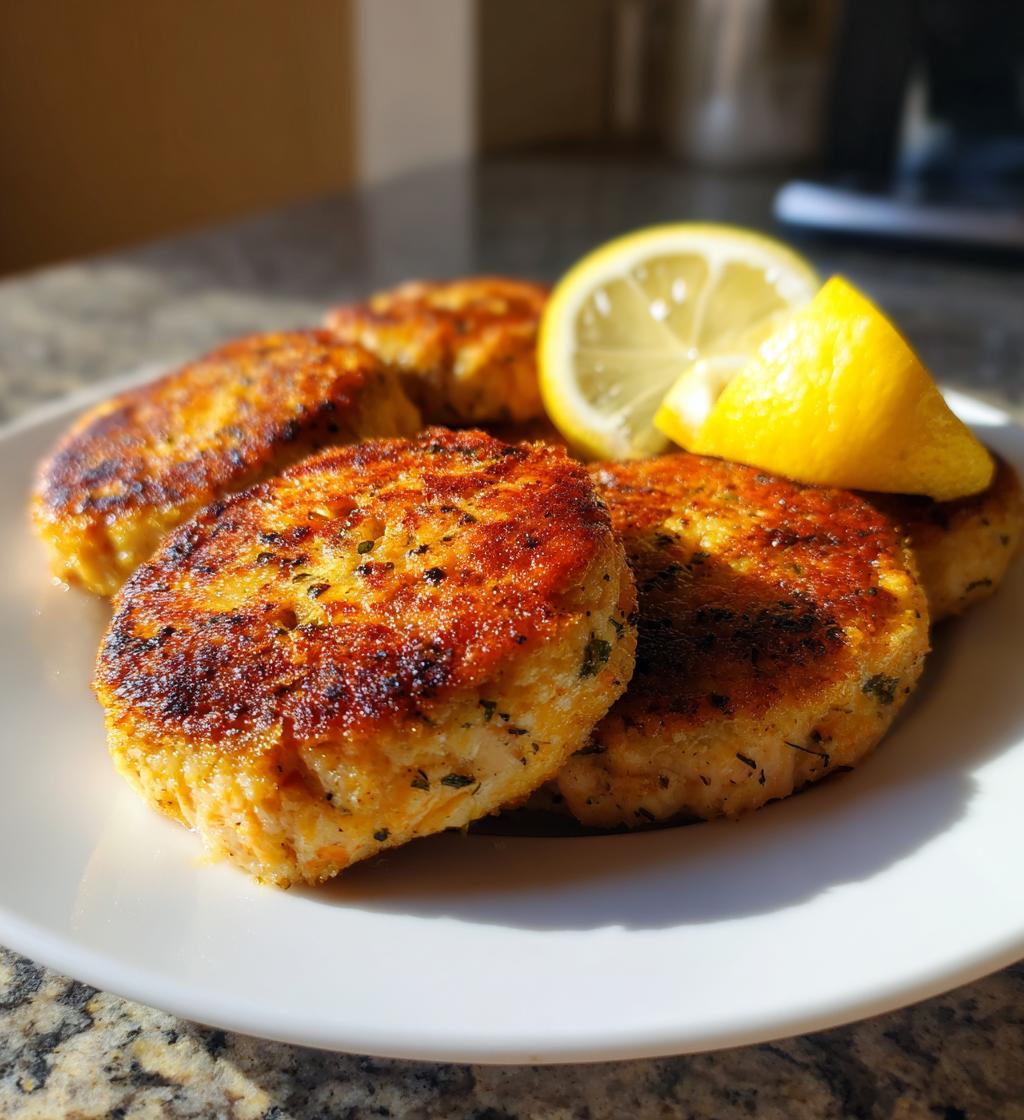 old fashioned salmon patties - detail 1