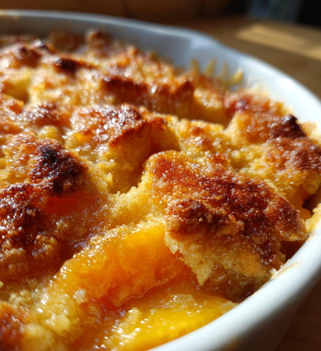 old time oven peach cobbler