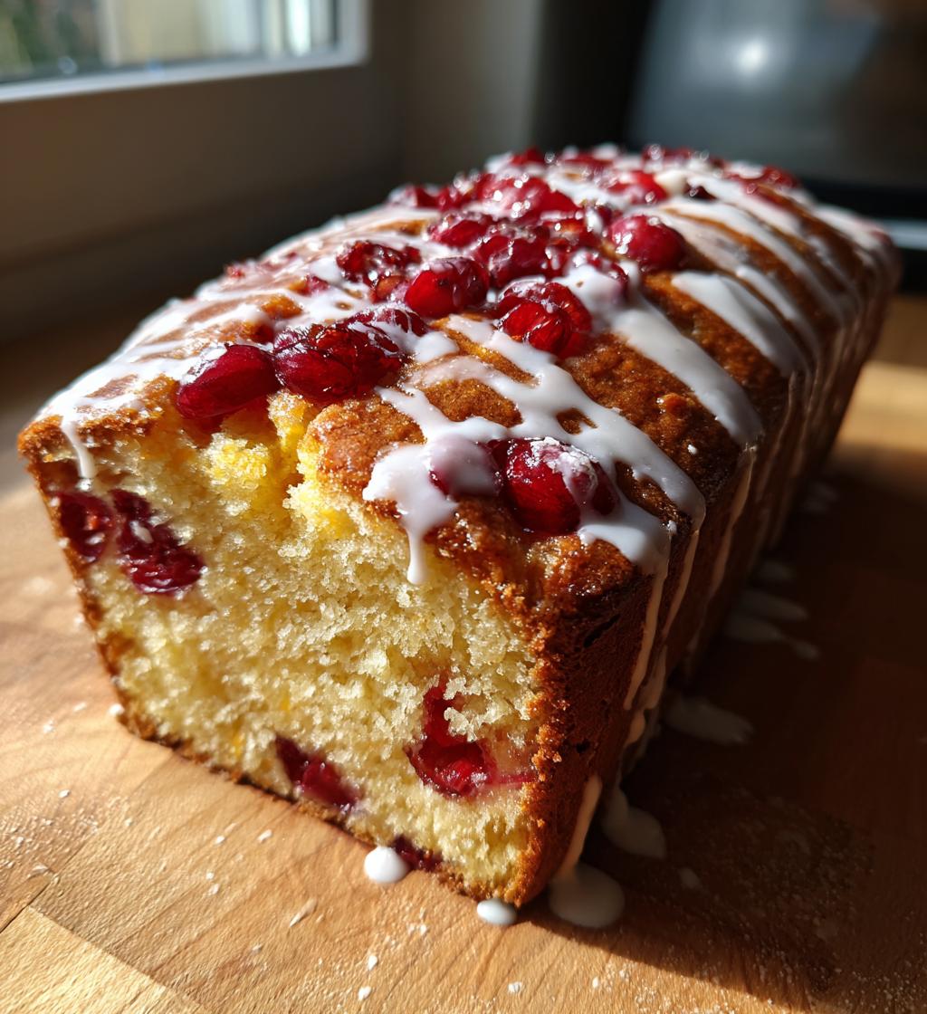 orange cranberry bread glaze