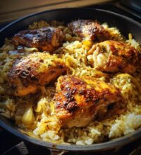 oven baked chicken and rice