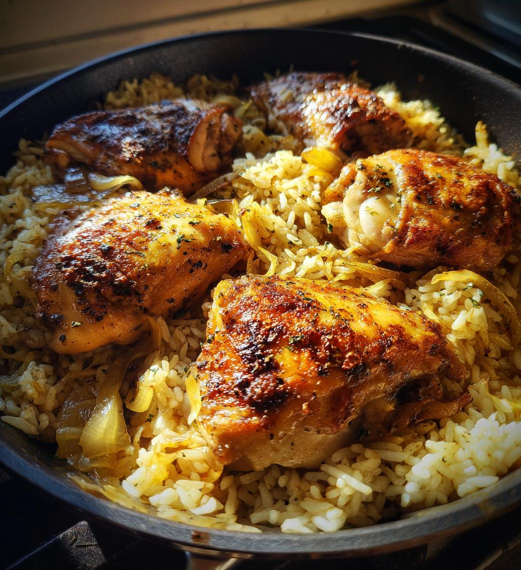 oven baked chicken and rice