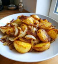 oven fried potatoes onions