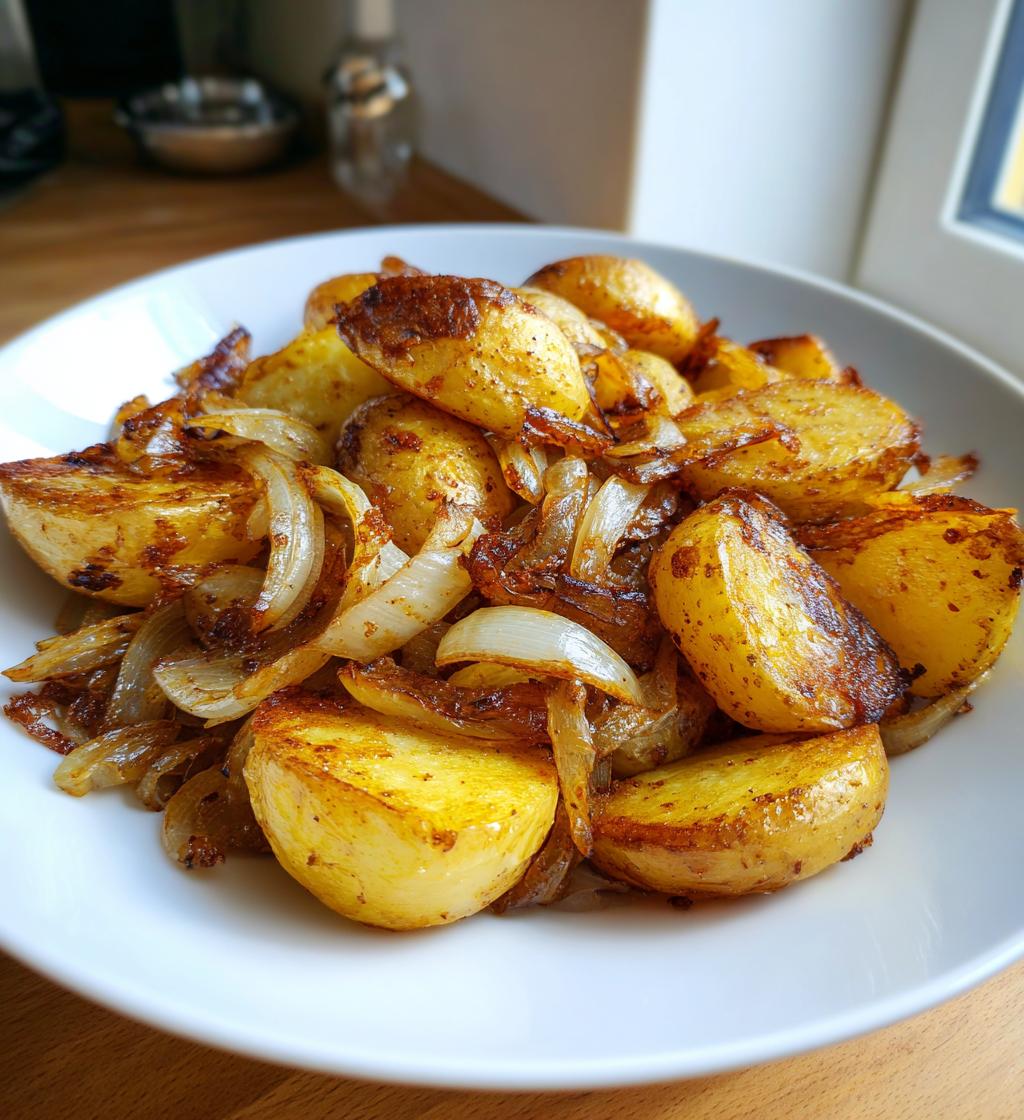 oven fried potatoes onions