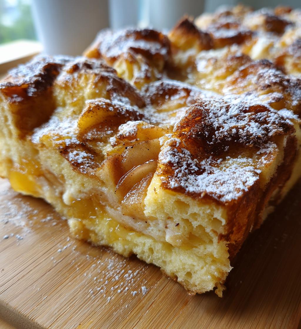 overnight cinnamon apple baked french toast casserole