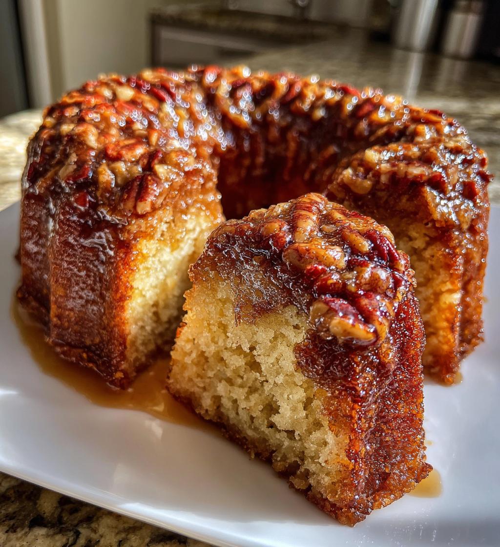 pecan upside down bundt cake