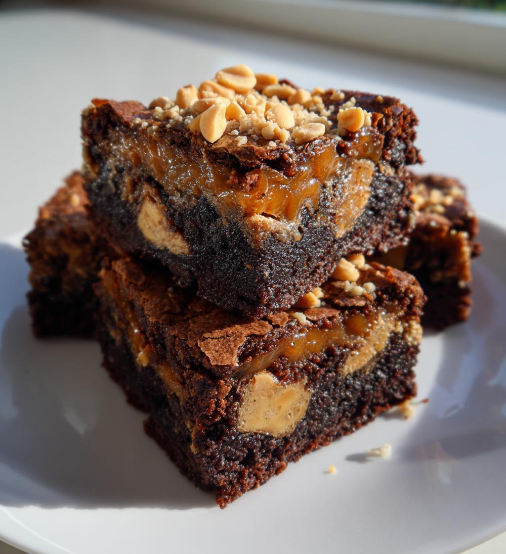 perfect snickers brownies