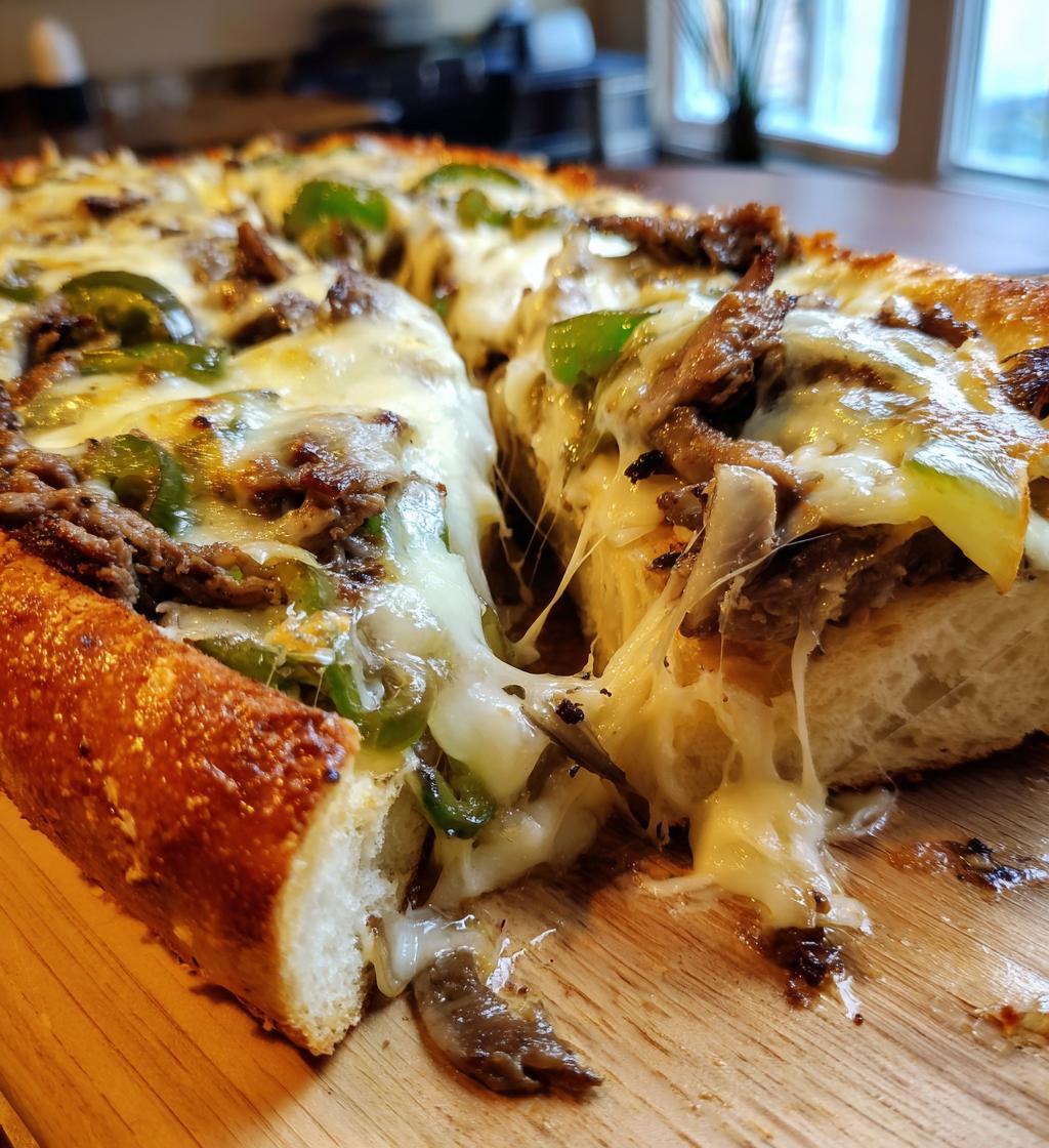 philly cheesesteak cheesy bread