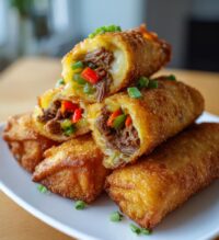 philly cheesesteak egg rolls