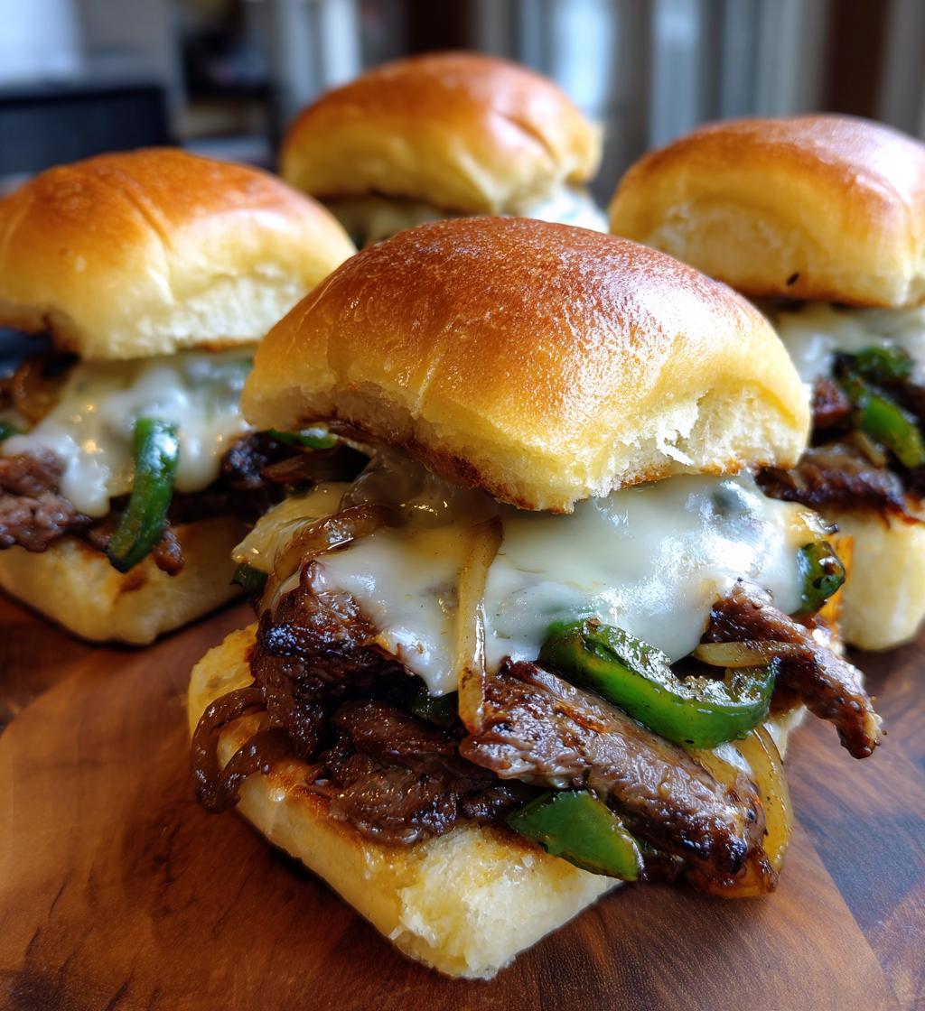 philly cheesesteak sliders