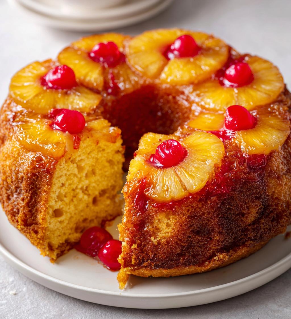 pineapple upside down bundt cake