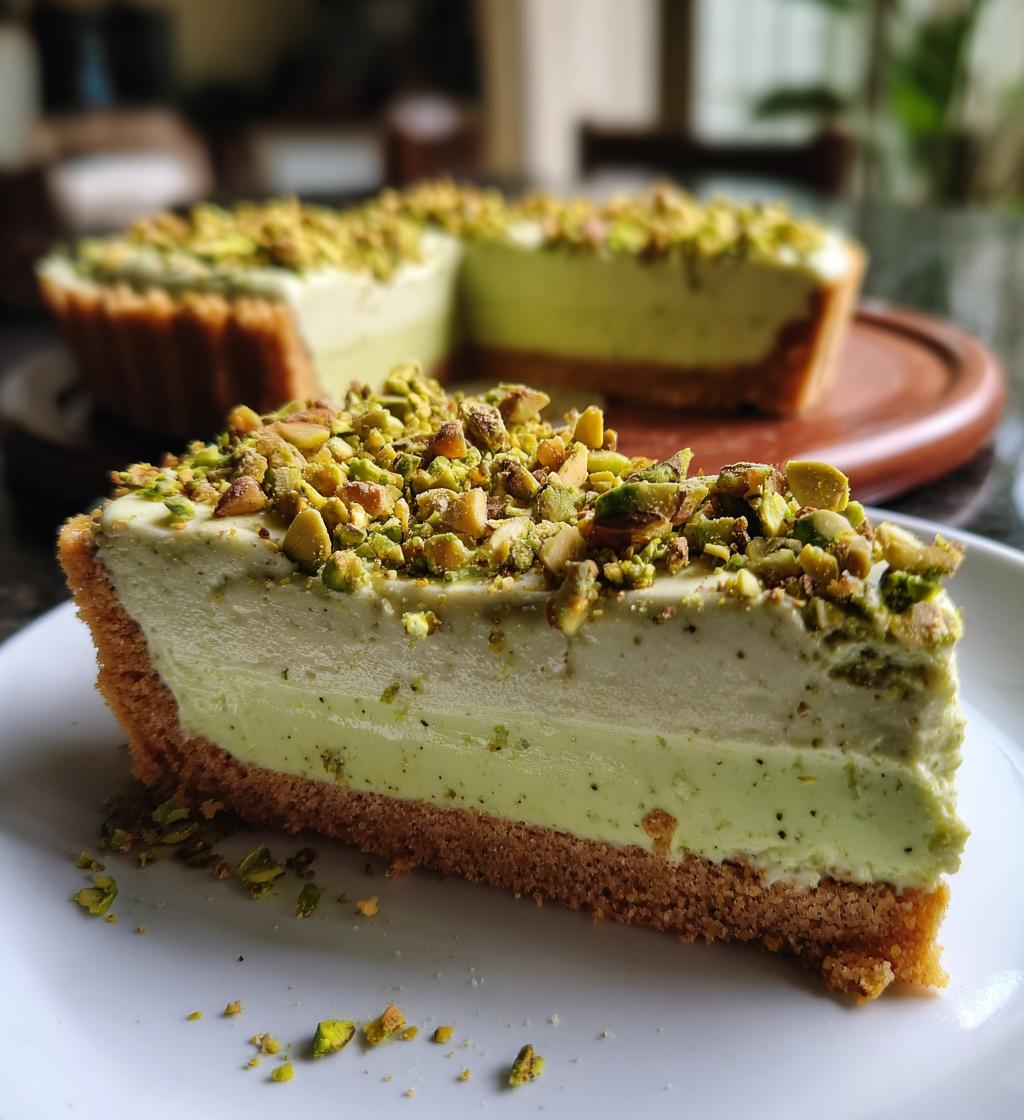 pistachio cheesecake no bake delight