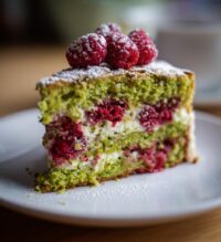 pistachio raspberry cake