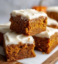 pumpkin bars with cream cheese frosting