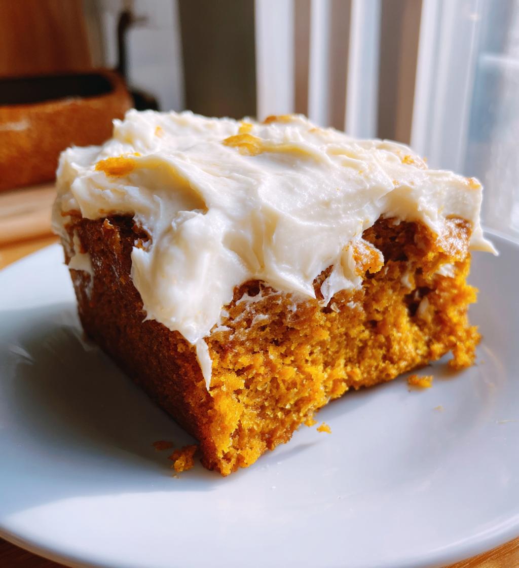 pumpkin bread with cream cheese frosting