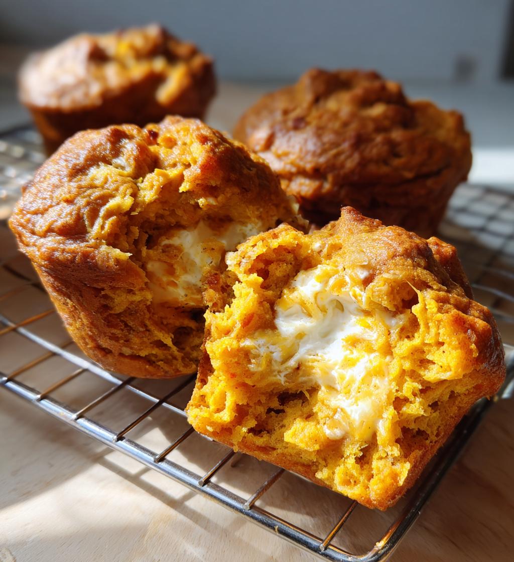 pumpkin cream cheese muffins