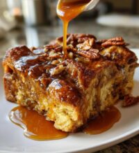 pumpkin praline bread pudding