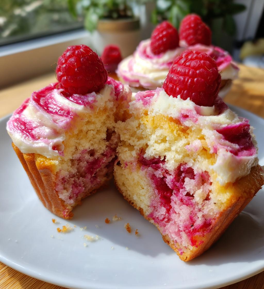 raspberry swirl cupcakes 2
