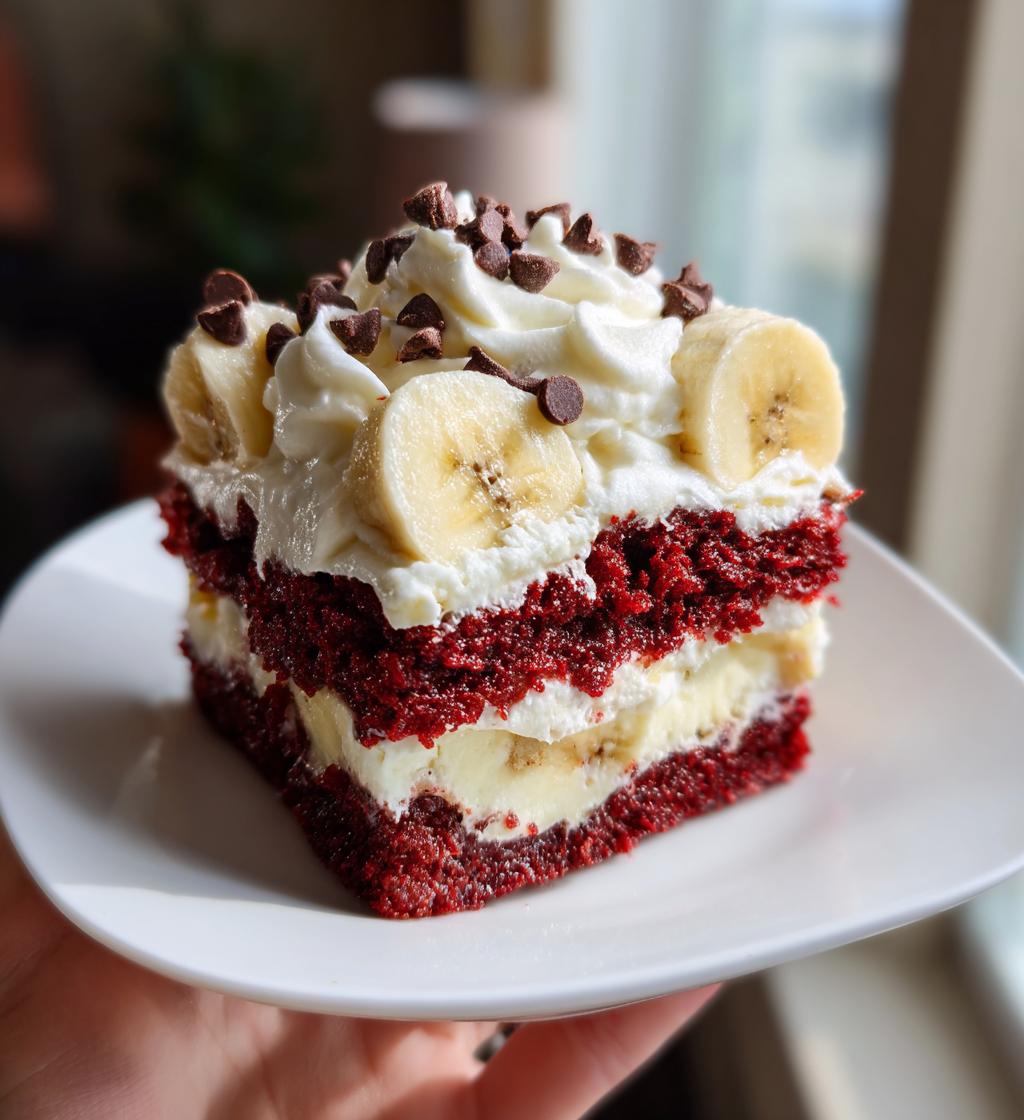 red velvet banana pudding
