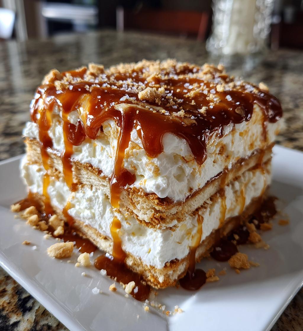 ritz cracker salted caramel icebox cake recipe