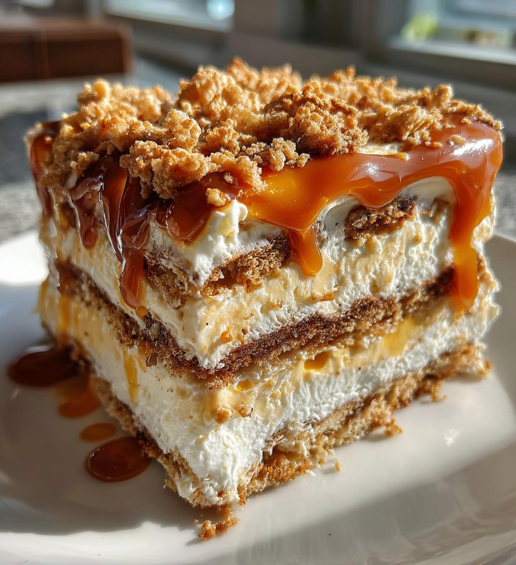 ritz cracker salted caramel icebox cake