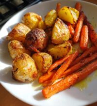 roast potatoes and carrots