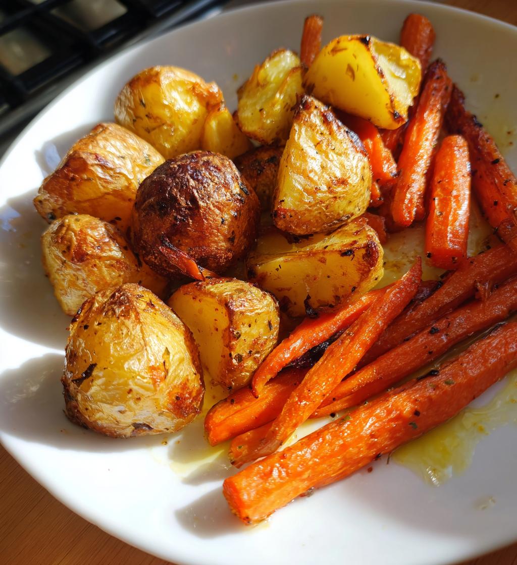 roast potatoes and carrots