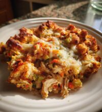 rotisserie chicken and stuffing casserole 2