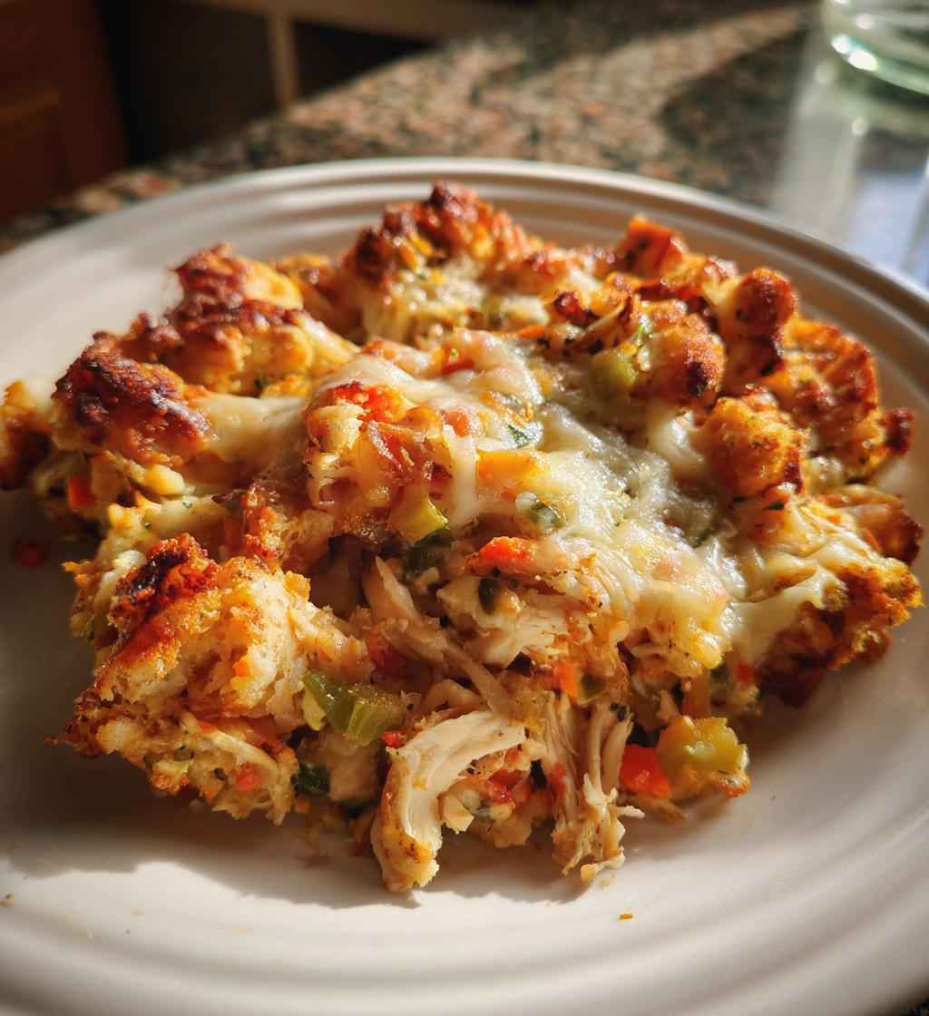rotisserie chicken and stuffing casserole 2