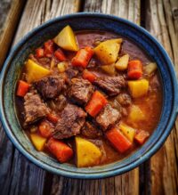 rustic campfire beef and potato
