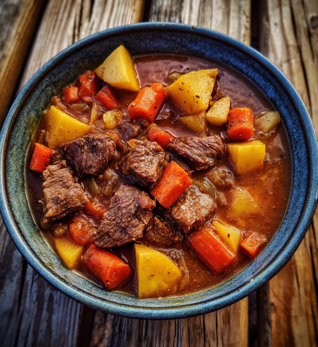 rustic campfire beef and potato