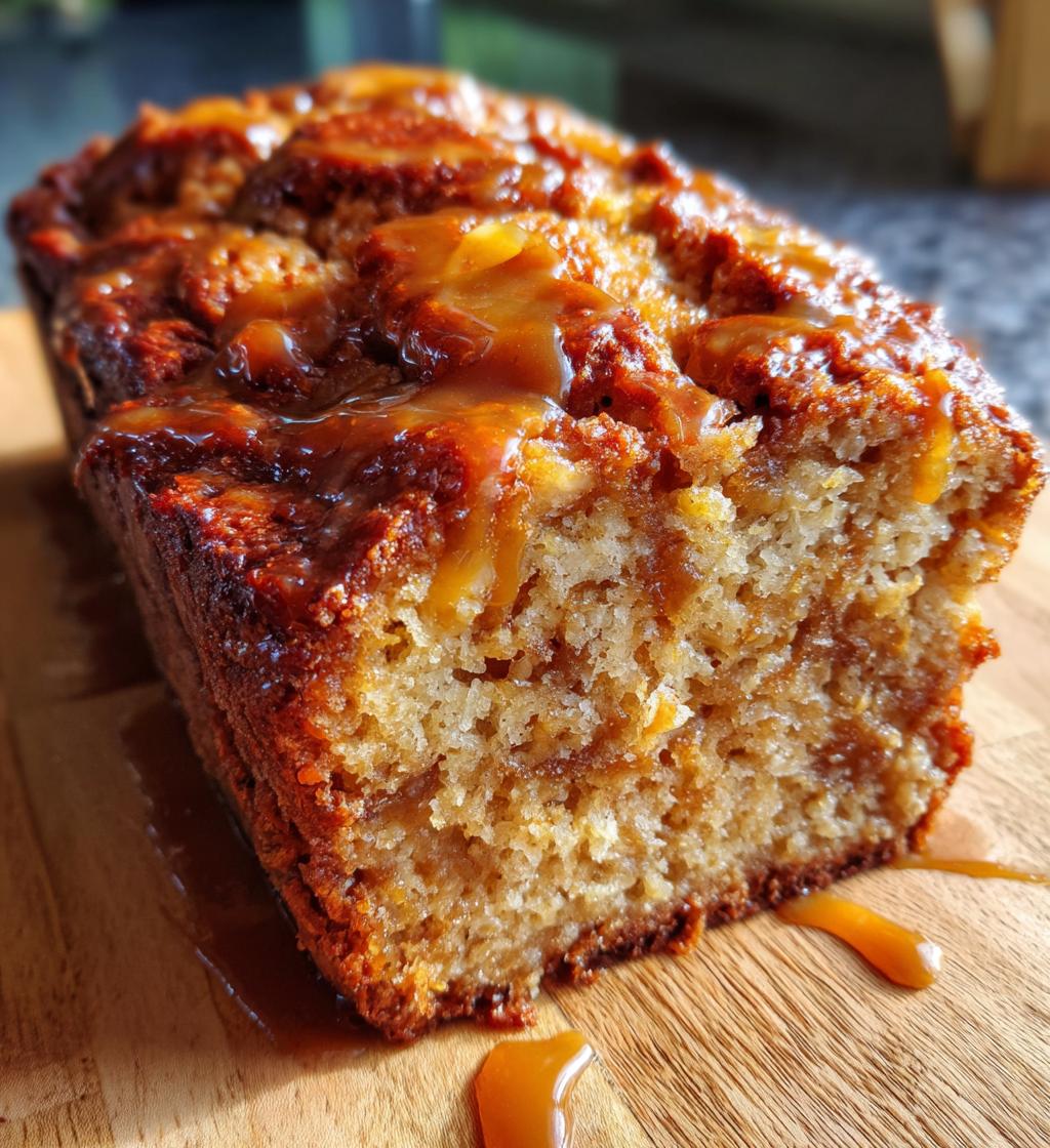 salted caramel banana bread 2