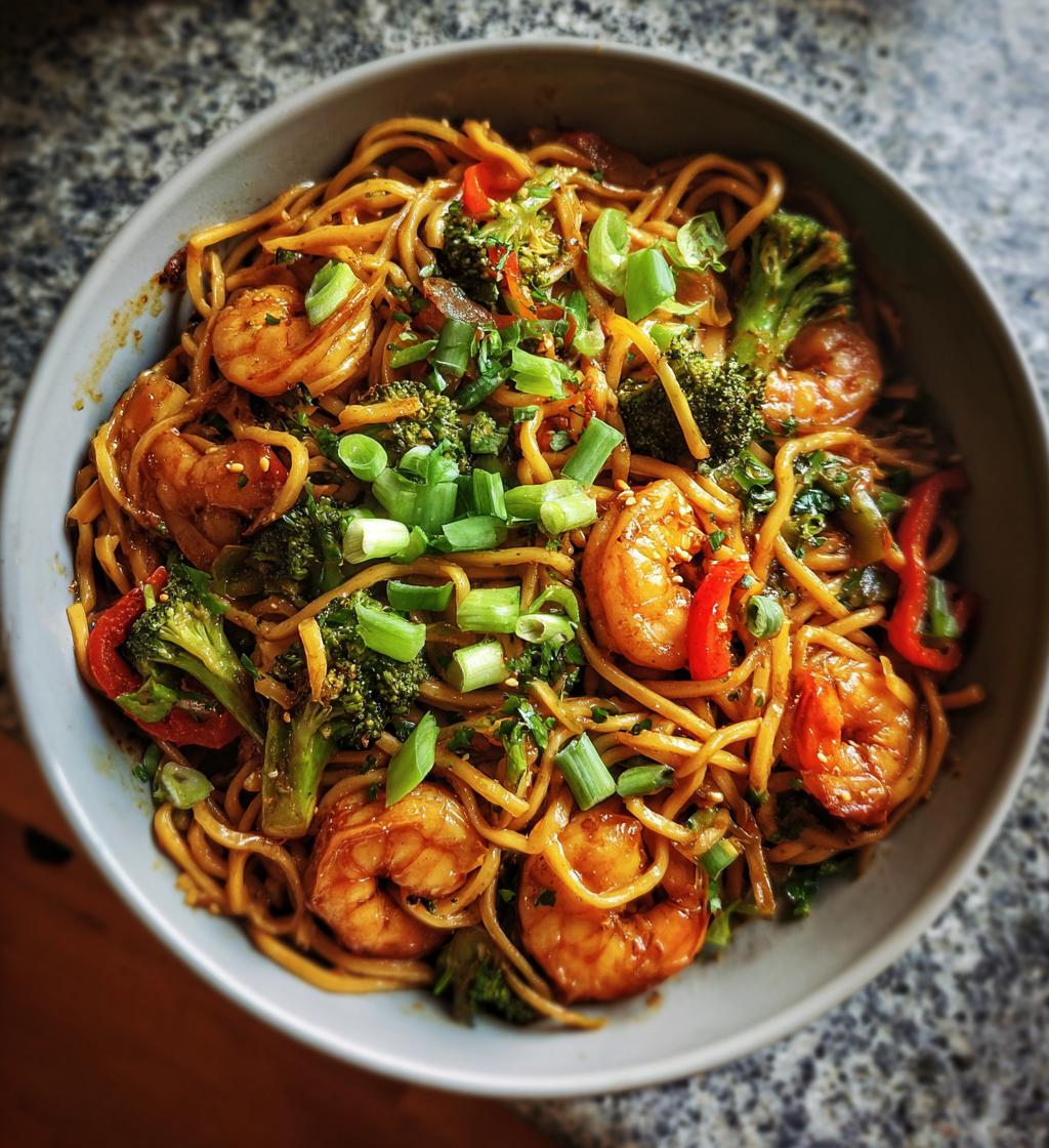 shrimp lo mein