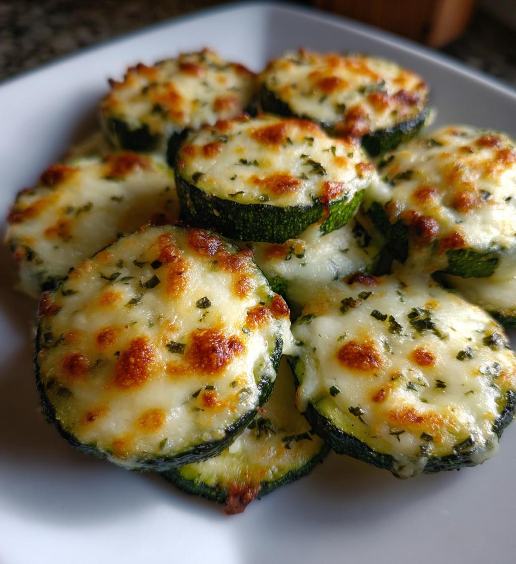 simple baked zucchini and cheese - detail 1