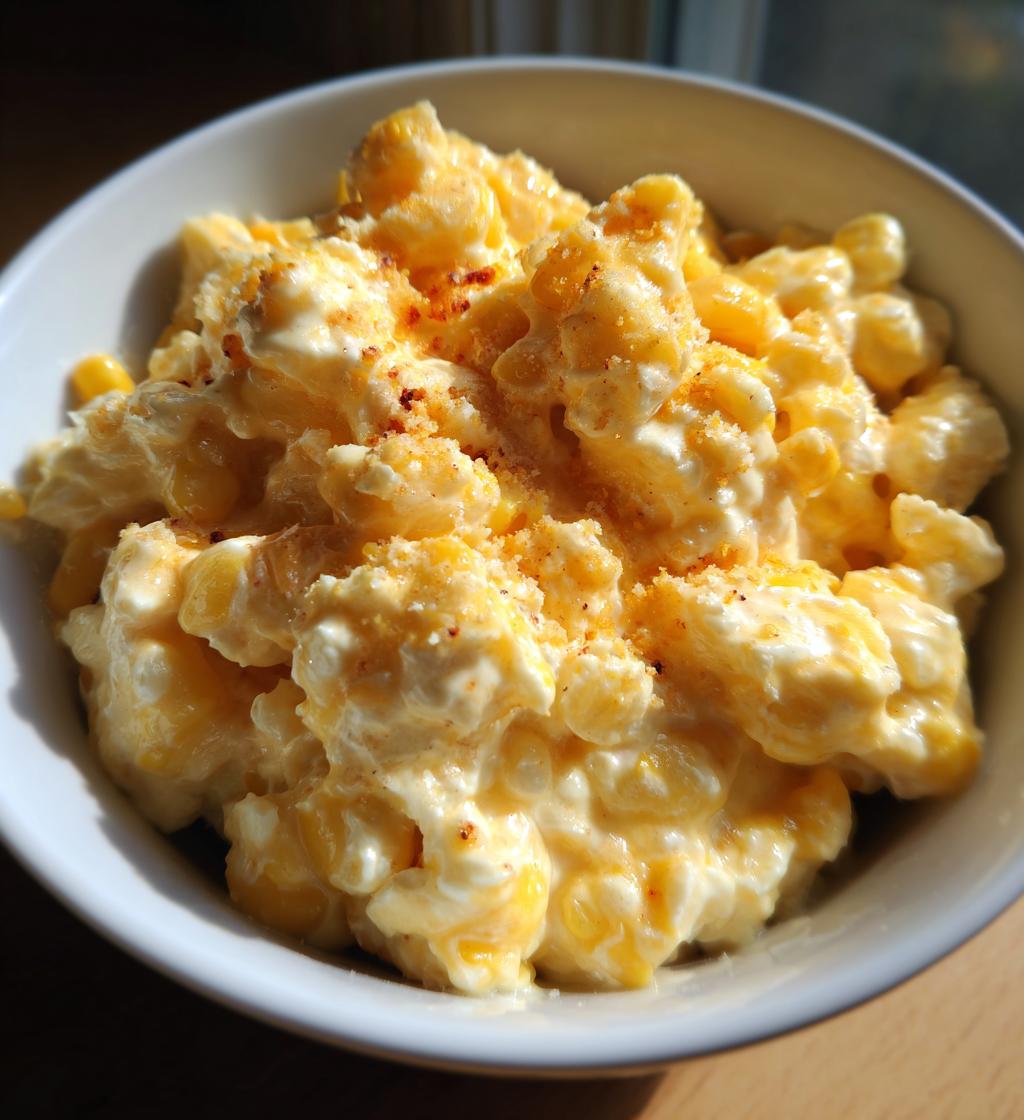 slow cooker cheddar corn