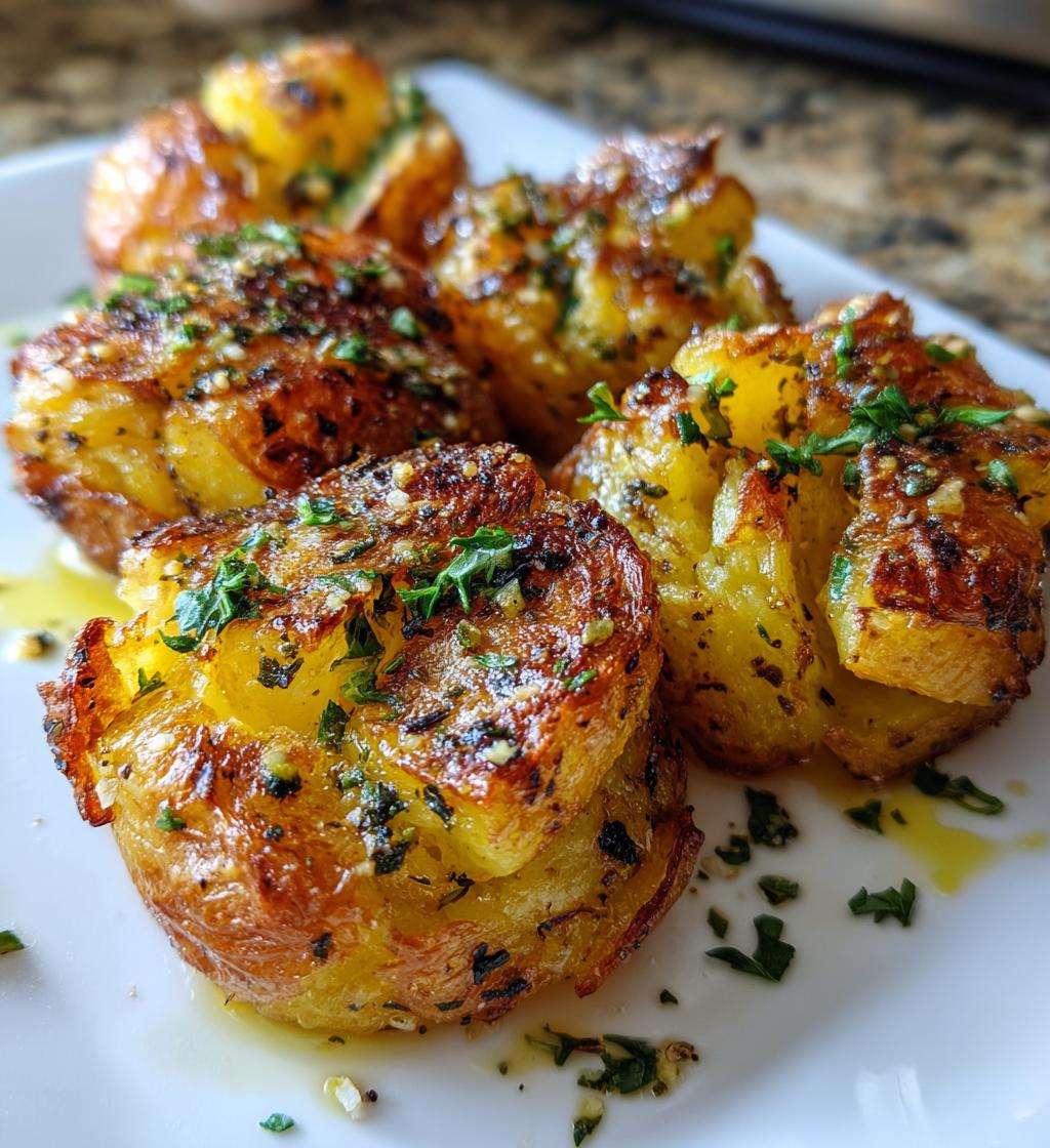 smashed potatoes