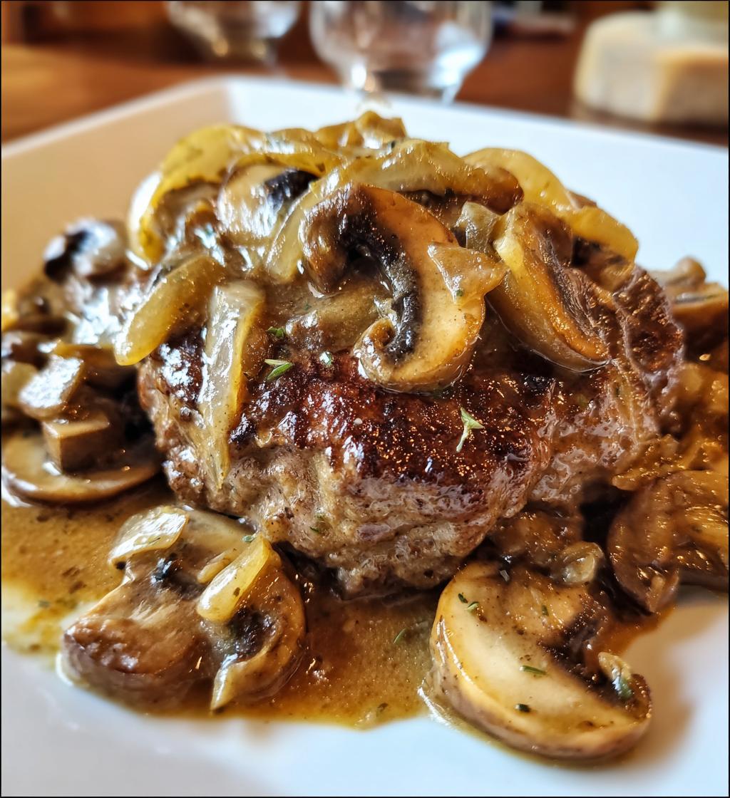 smothered hamburger steak