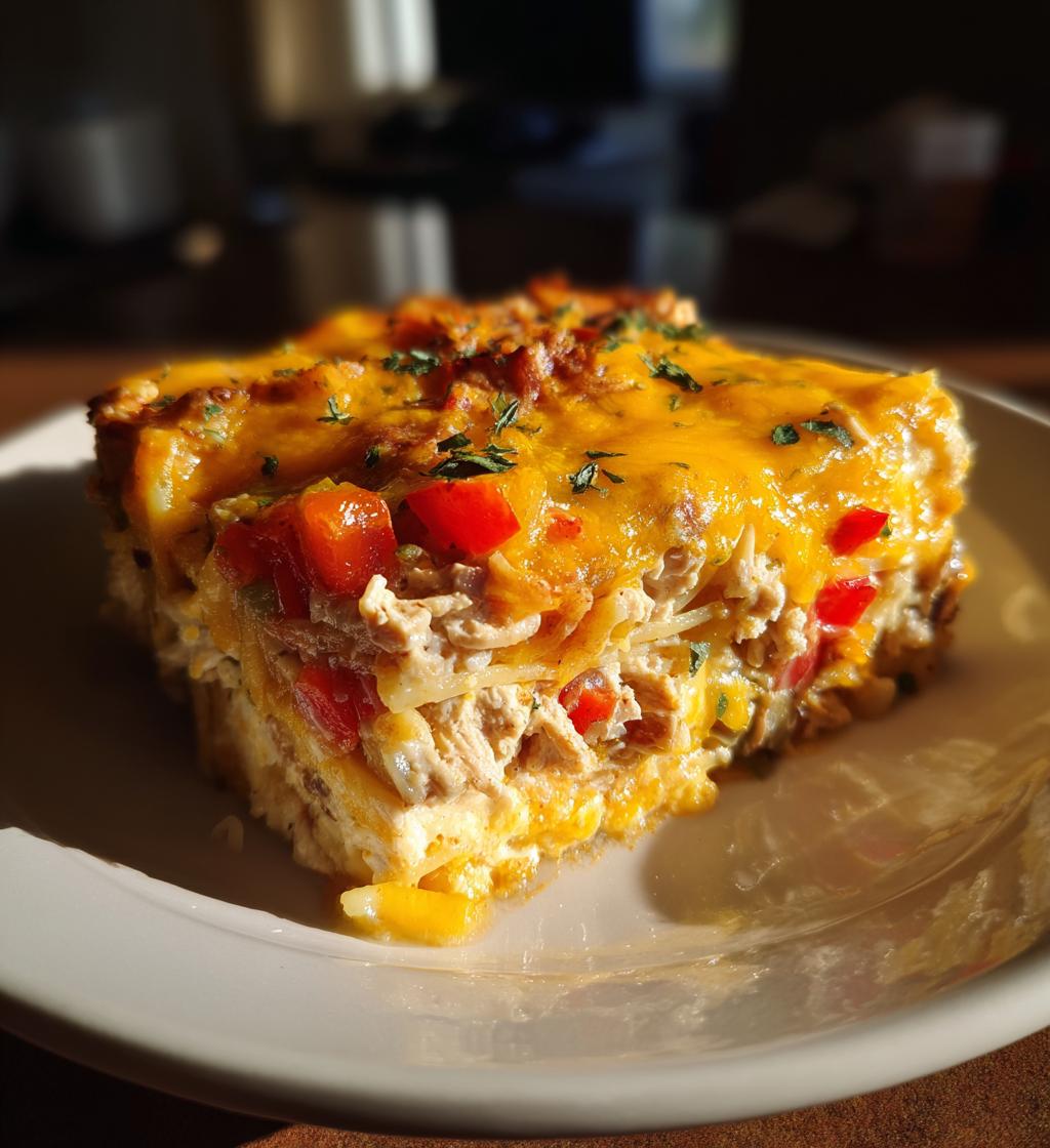 spicy southern cheesy chicken spaghetti casserole