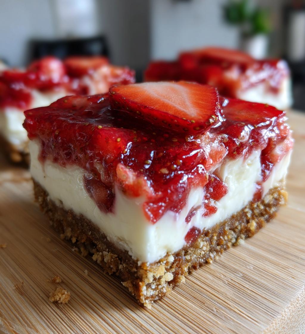 strawberry cheesecake bars