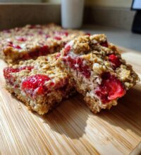 strawberry oatmeal bars