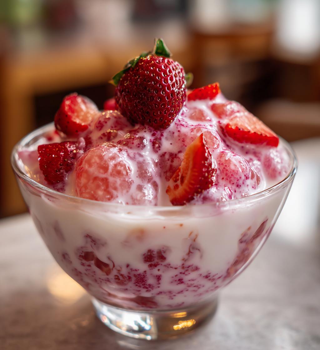 strawberry sago dessert