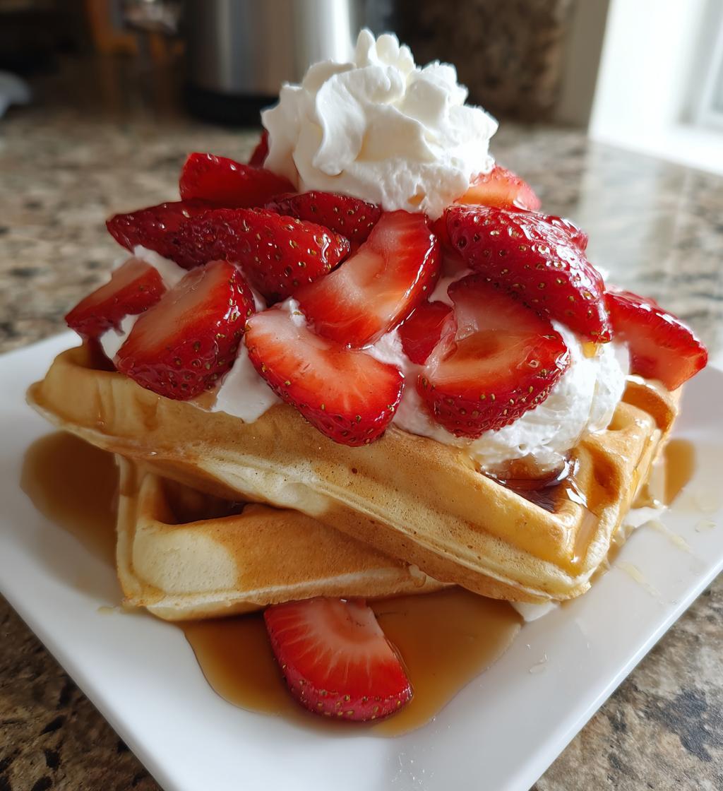 strawberry waffles recipe - detail 1