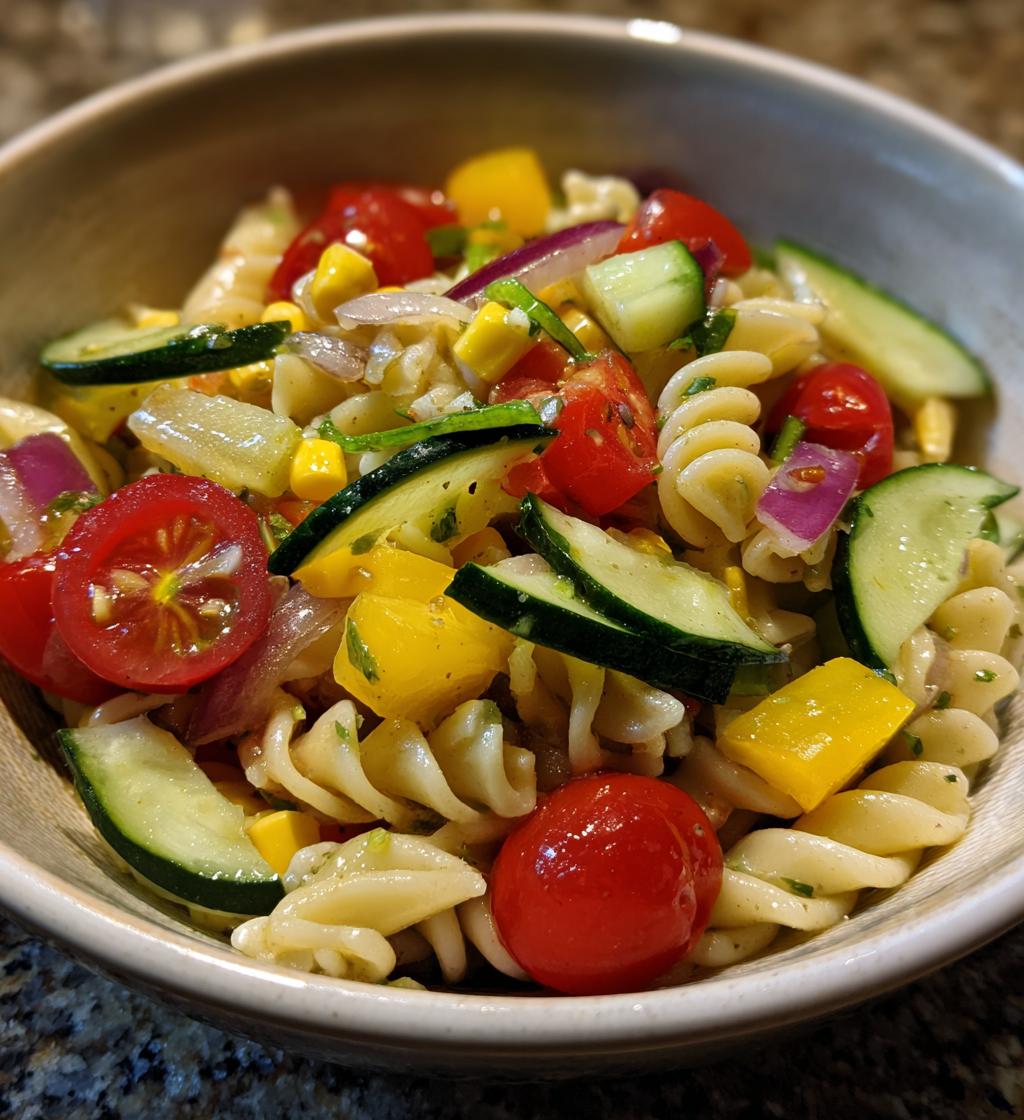 summer vegetable pasta salad