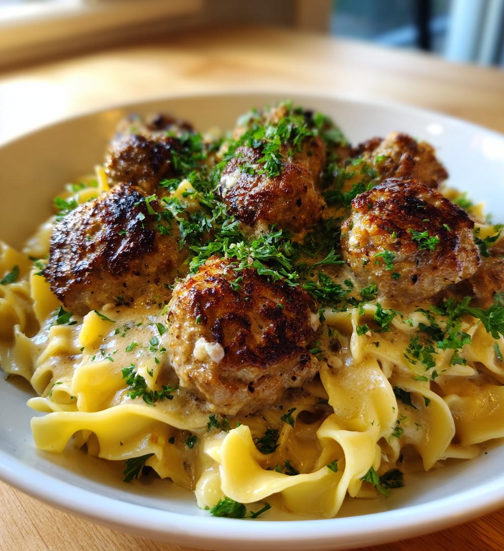 swedish meatball noodle bake