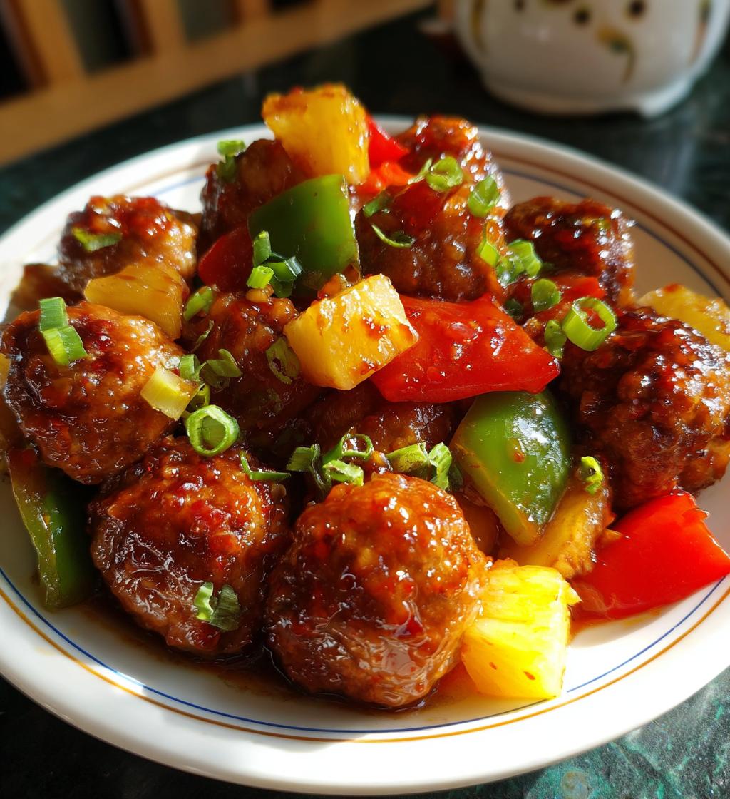sweet and sour meatballs