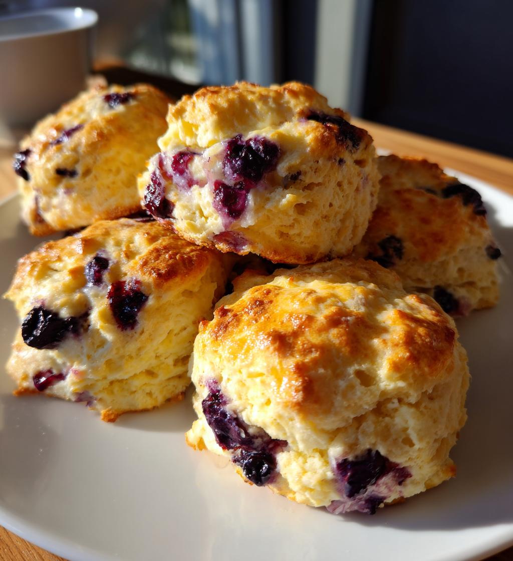 sweet blueberry biscuits - detail 1