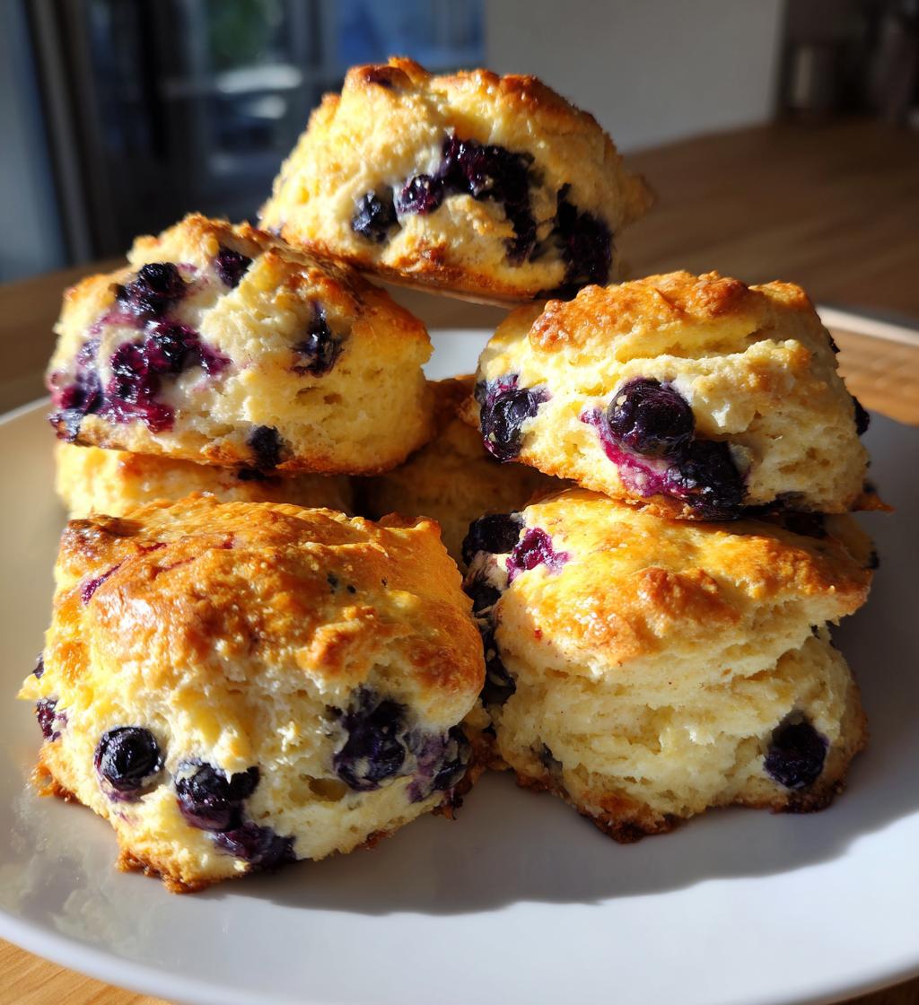 sweet blueberry biscuits