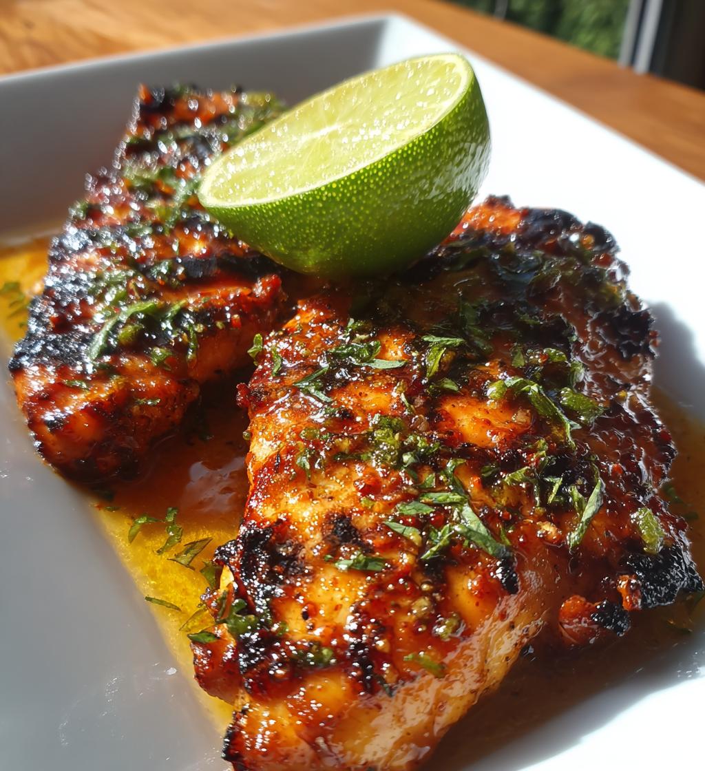 sweet chili lime grilled chicken - detail 1