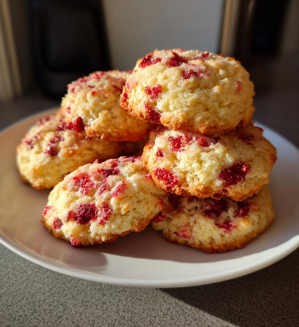 sweet raspberry sugar cookies