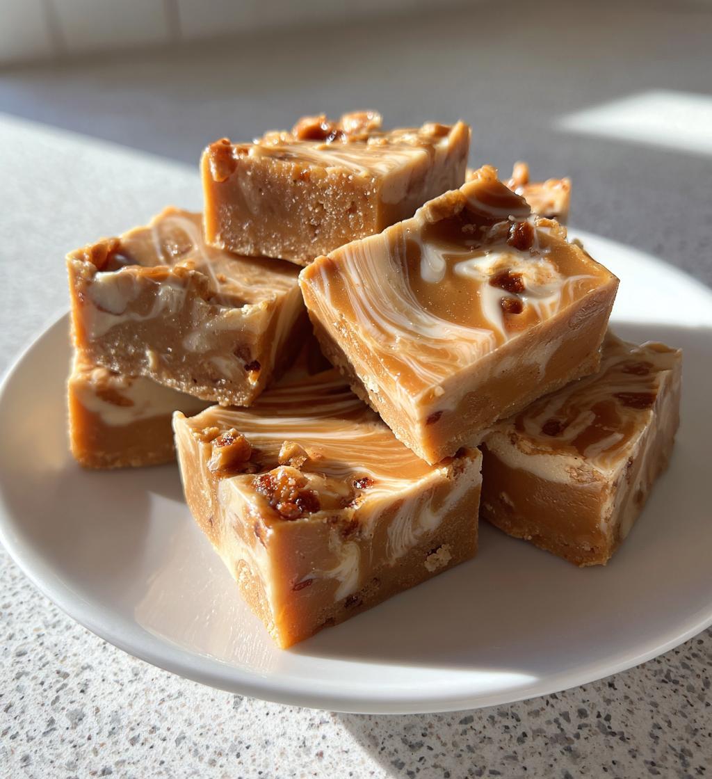 swirled caramel apple fudge